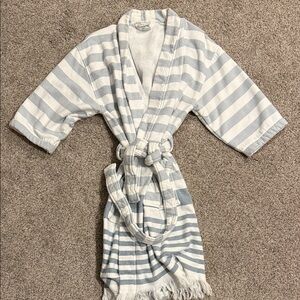 Striped Blue and White Robe